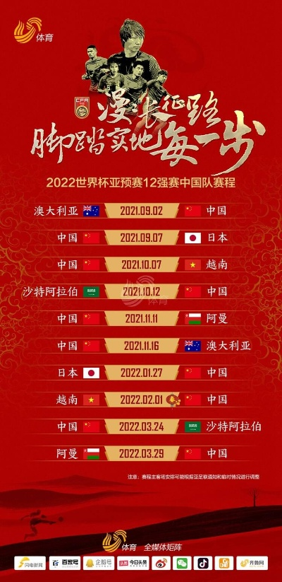 2022中国足球赛程揭晓，国足能否突围？-第3张图片-www.211178.com_果博福布斯