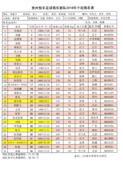 2018贵州中超赛程表 贵州足球队进中超-第3张图片-www.211178.com_果博福布斯